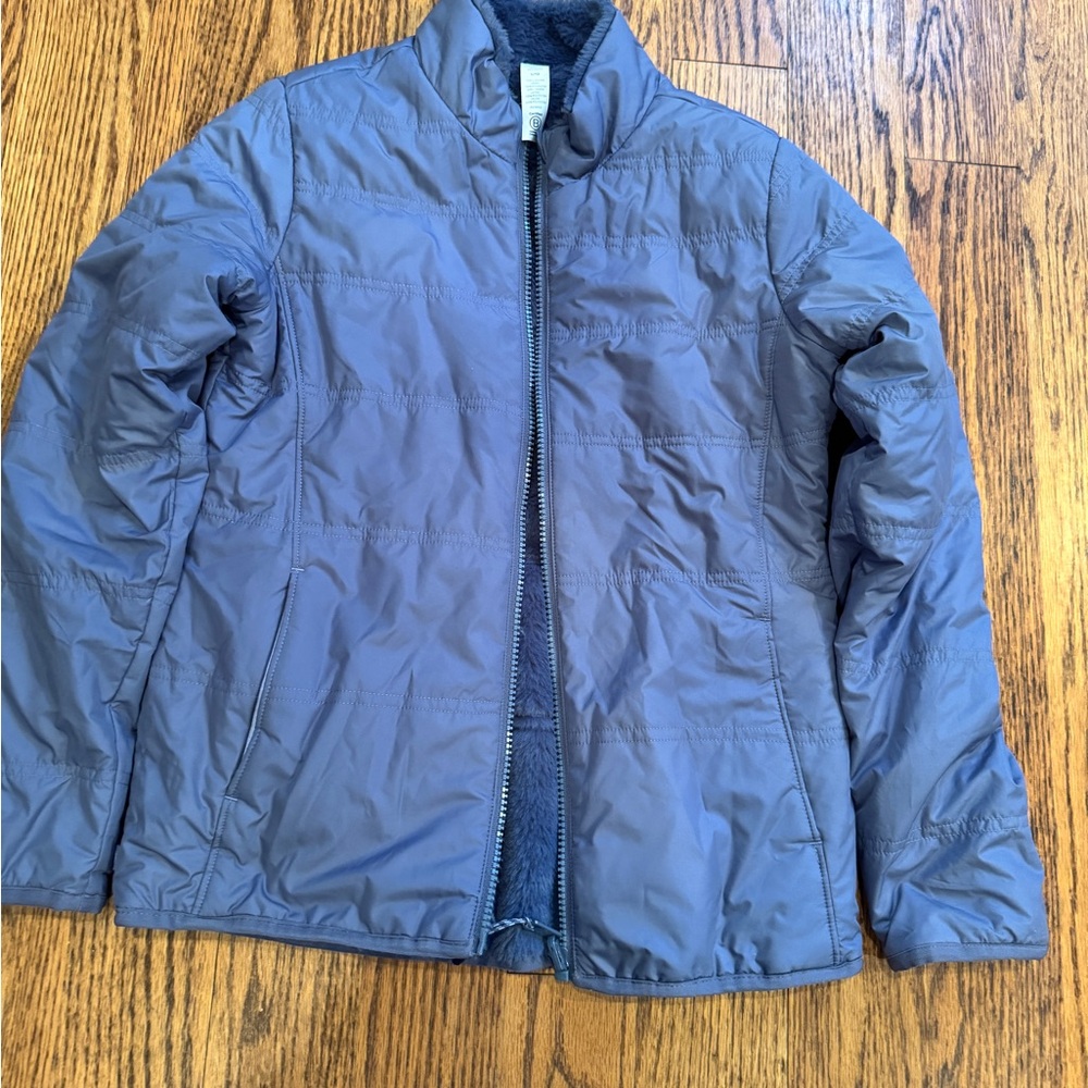 Girls Athleta blue down jacket